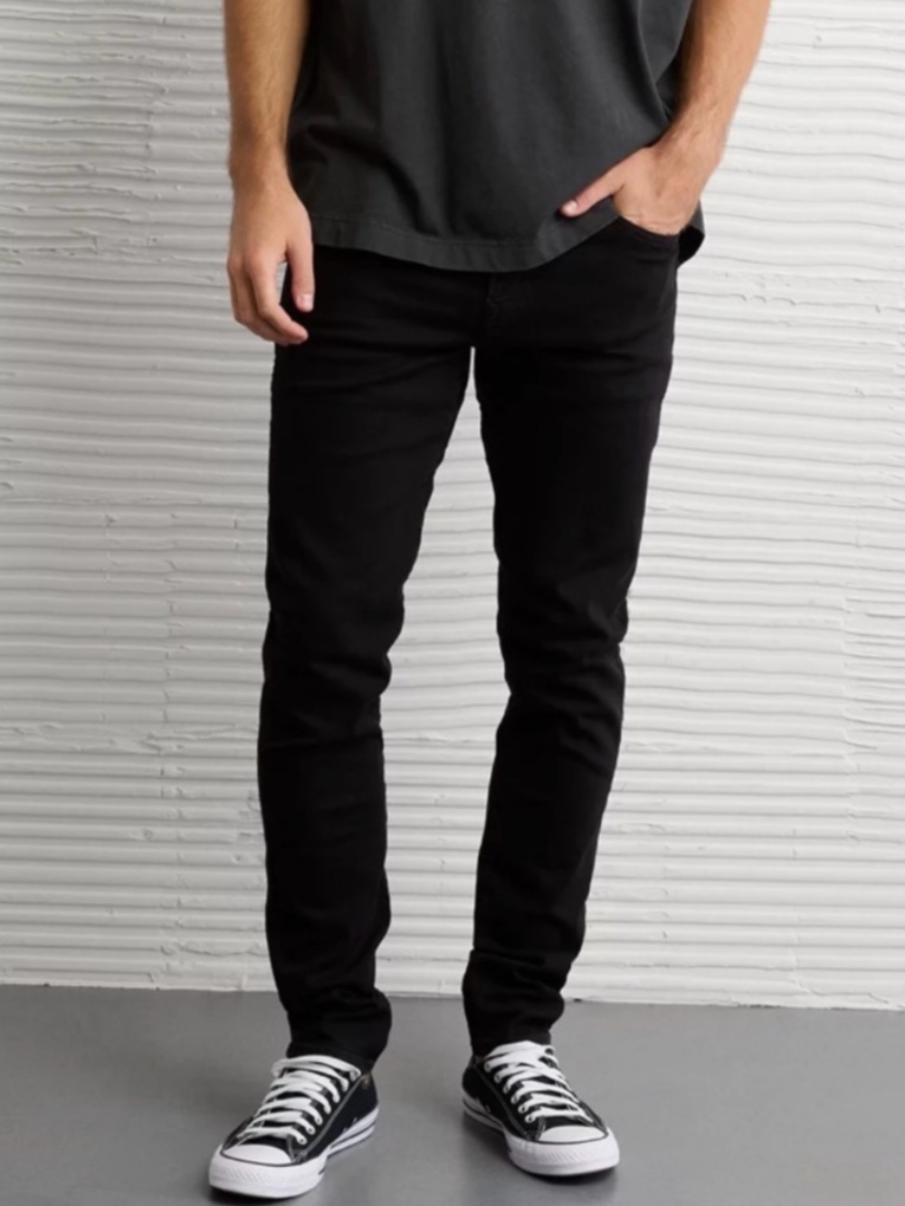 American Eagle Outfitters Athletic Skinny Like New Men's 34x34 Black Jeans
